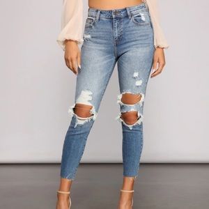 Brand new high rise skinny jeans